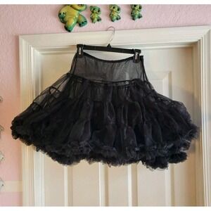 Chasing Fireflies Girls Soft Black Petticoat Size 12-16 Costume Party Fancy